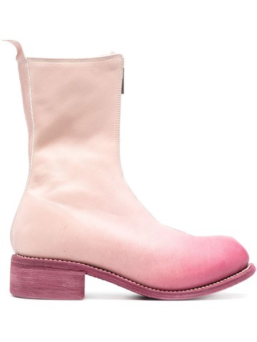 Guidi - leather zip-up boots - women - Calf Leather/Calf Leather/Calf Leather - 38 - Pink