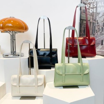 法式小眾通勤單肩包bags2025新款簡約公文包百搭腋下包女士手提包