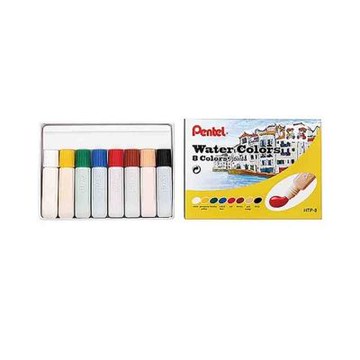 【Pentel 飛龍】軟管水彩8色 /盒 HTP-8