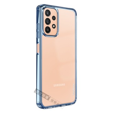 CITY晶鑽彩盾 三星 Samsung Galaxy A23 5G 抗發黃透明殼 氣囊軍規防摔殼 手機殼(遠峰藍)