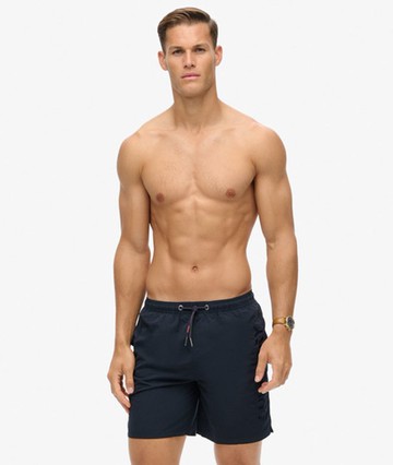 Superdry Men's Men's Premium Embroidered 17-inch Swim Shorts Navy / Eclipse Navy - Size: XL