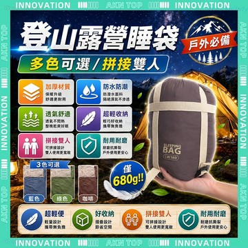 ✨最快當日到✨ 免運 輕量睡袋 信封睡袋 旅行睡袋 登山睡袋 隔髒睡袋 380T 露營戶外裝備 迷你可拼接 防潑水