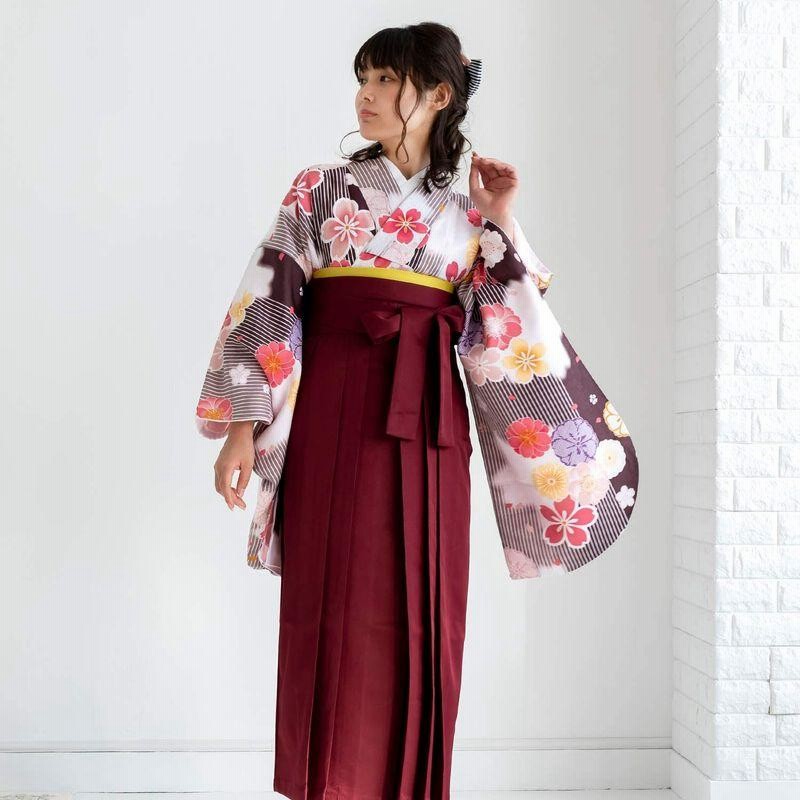 KYOETSU キョウエツ 袴セット 二尺袖着物 花和柄 無地袴 3点セット(着物、袴、袴下帯) レディース (袴 LL, 07-B×袴:臙 通販 LINEポイント最大0.5%GET LINEショッピング KYOETSU キョウエツ 袴セット 二尺袖着物 花和柄 無地袴 3点セット(着物、袴、袴下帯) レディース (袴 L, 04-A×袴:濃紺