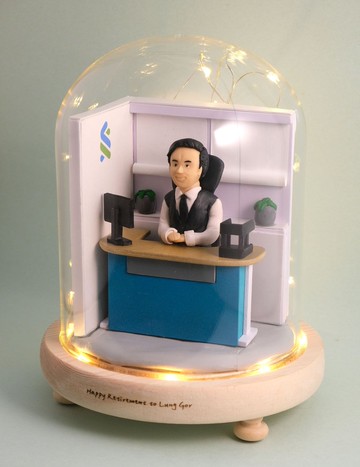 榮休記念小禮品, 可客製名字.提供相片客製人物造型 (各行各業)