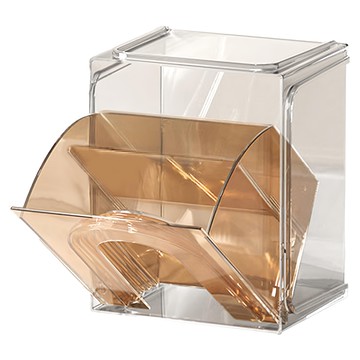 小麥購物 家居桌面茶包置物架 L309  1個  透明橙