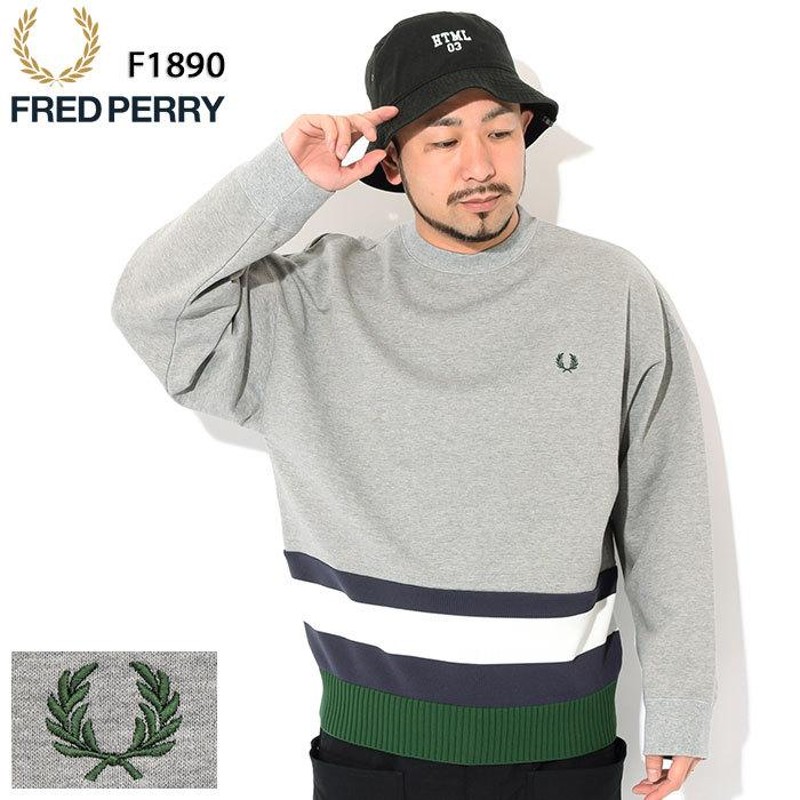 フレッドペリー トレーナー FRED PERRY メンズ ニット パネリング 