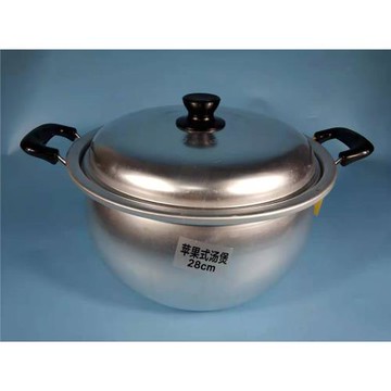 南寧星馬廠精鋁加厚蘋果型湯鍋，燉鍋，鋁鍋