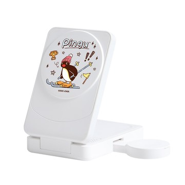 【TOYSELECT】PINGU滑雪22.5W折疊式三合一Qi2磁吸支架無線充電器