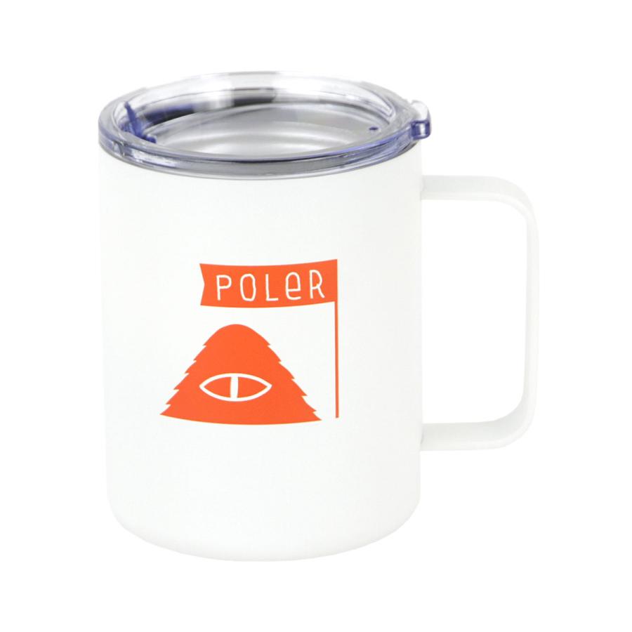 ポーラー マグカップ メンズ レディース POLER アウトドア キャンプマグカップ 蓋つき INSULATED MUG TRD WHITE 223ACM9104