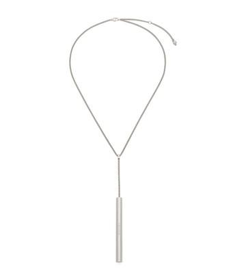 McQueen Palladium-Plated T-Bar Pendant Necklace