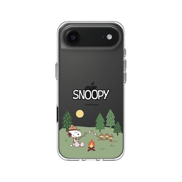 iPhone Air Clear Case（相機按鈕） 透明 - 史努比 Snoopy - 露營趣