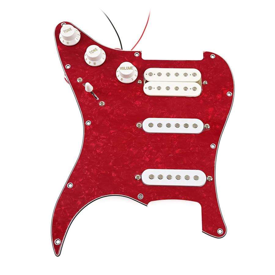 Prewired Guitar Pick Guards Loaded Single Coil Pickups for Electric Guitar Scratch Plate Preloaded SSH Guitar Pickups SSH Pickups Guitar Pickups Set P