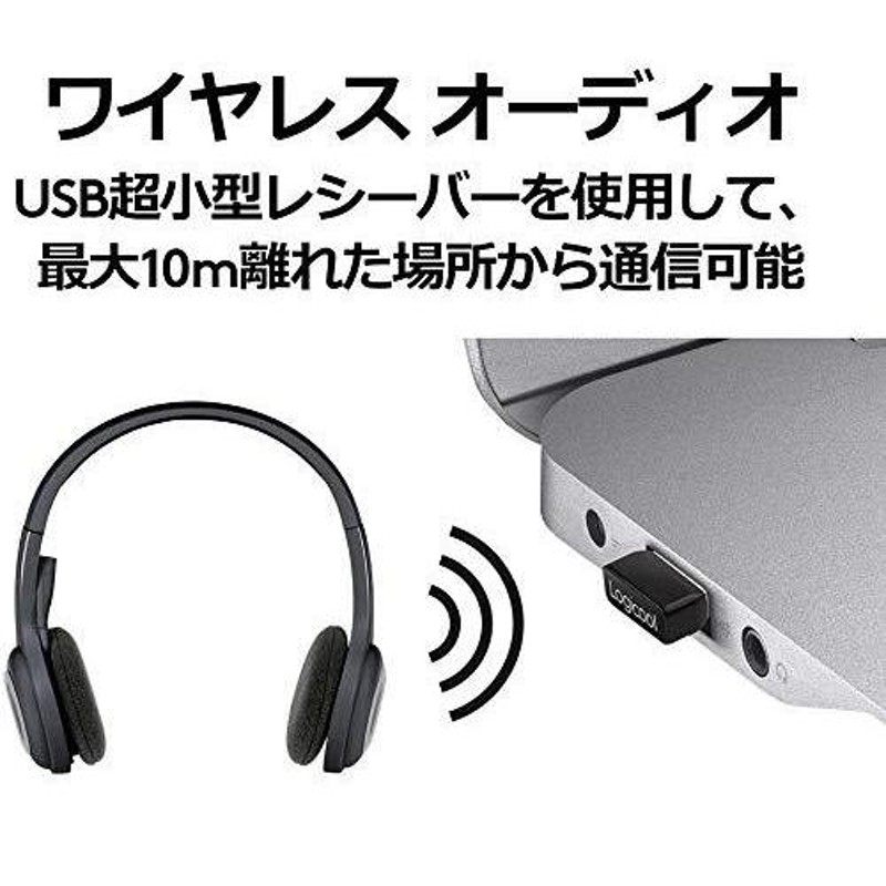 ロジクール ヘッドセット パソコン用 H600r ステレオ USB レシーバー