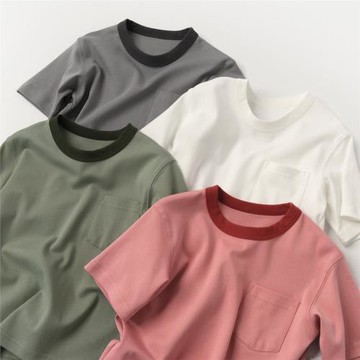 雙面水柔純棉 兒童全棉T恤 男女童圓領薄款短袖 中大童 山東網店