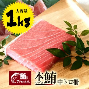 お歳暮 ギフト 本マグロ 中トロ ブロック 業務用 大容量 1kg 極上の旨味が味わえます！ 解凍レシピ付 プレゼント 海鮮 ギフト まぐろ マ