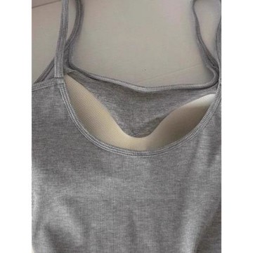 后背鏤空露背小吊帶背心女夏內搭美背文胸一體內衣帶胸墊抹胸上衣