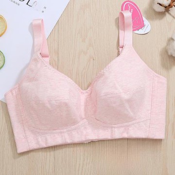 大胸顯小文胸少女薄款女高中生大學生無鋼圈發育內衣胸罩CD杯胖MM
