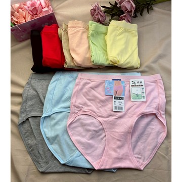 快速出貨!!純棉高腰 素面女款內褲 三角褲 女生內褲 女內褲 內褲 棉質 透氣  女生三角褲 素面三角褲