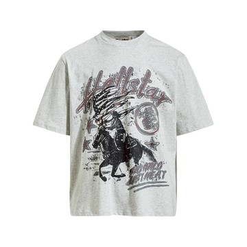 【OTIS】 【現貨】西部牛仔復古 混亂 花灰 做舊感 tee 厚磅 短袖 寬鬆 OVERSIZE 落肩 嘻哈 美式 街