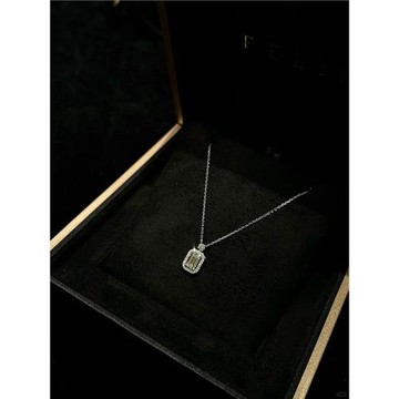 摩登圣飾S925純銀香水瓶滿鉆項鏈女精致高級感百搭鎖骨鏈生日禮物