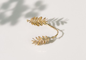 圓氐  春分新生-盛開雙葉環抱手環