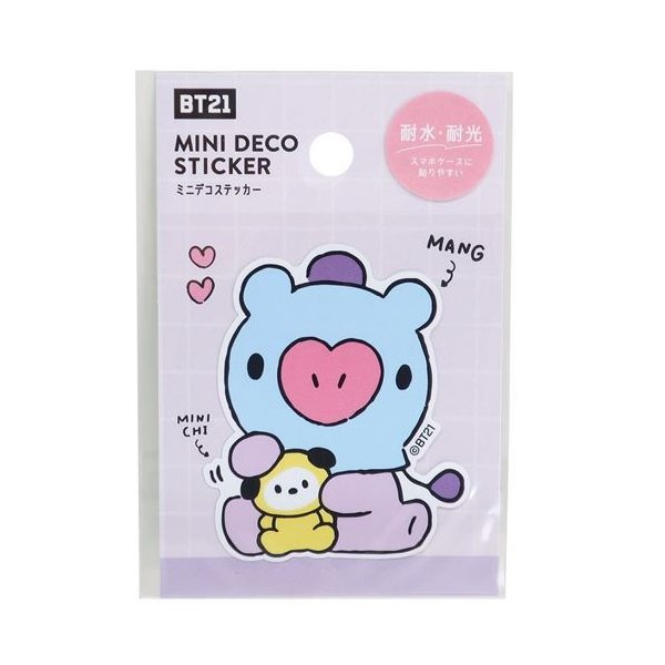 Bt21 キャラクター ビッグシール ミニ デコステッカー Mang Line Friends 通販 Lineポイント最大get Lineショッピング