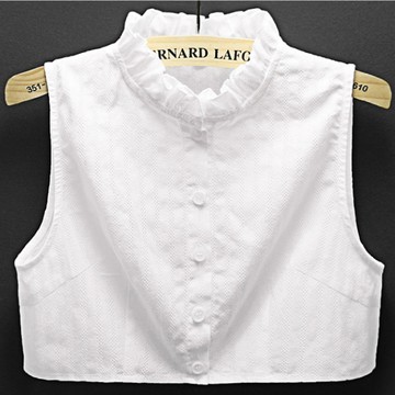 假領子女性服飾配件百搭純棉裝飾領荷葉邊假裝飾領立領棉麻配毛衣領【聚物優品】