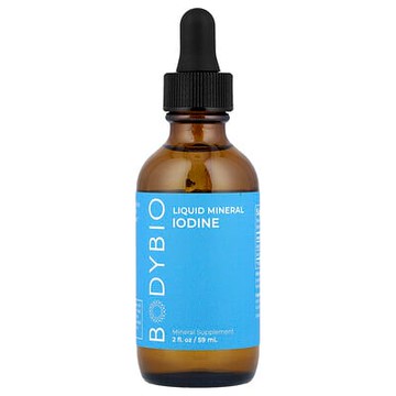 BodyBio, 9 液體礦物質，碘，2 液量盎司（60 毫升）