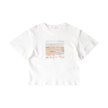 Chloe' - Off White Cotton T-shirt
