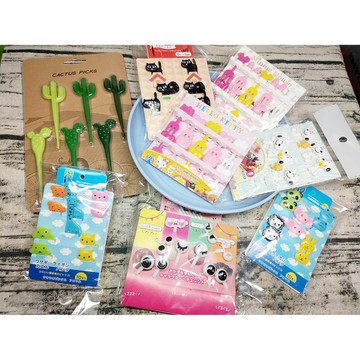 【台灣現貨】便當叉 裝飾叉 水果叉 造型叉子  三明治叉 野餐叉 食物叉 點心叉 便當裝飾