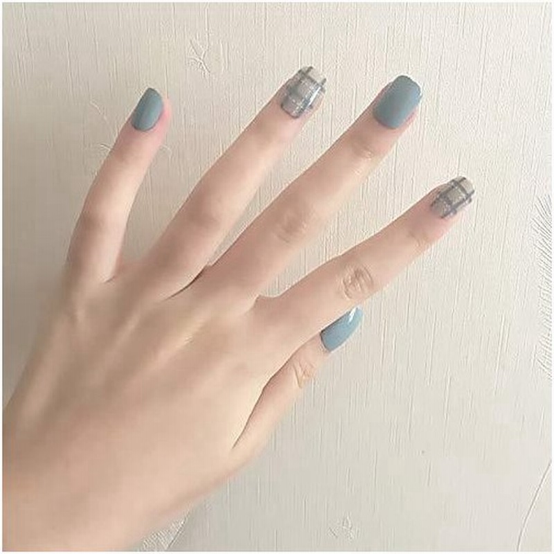 美しい マクジャクの青 ネイル つける ラインデザイン 二次会 入学式 卒業式 入園式 結婚式ネイルチップ 通販 Lineポイント最大0 5 Get Lineショッピング