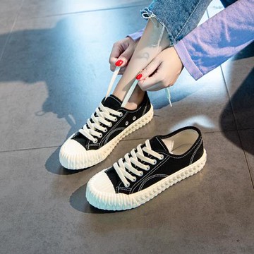 香港潮牌帆布鞋餅干鞋女鞋男女同款冬季新款經典情侶球鞋經典板鞋