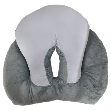 午睡枕 天鵝絨 冰絲  灰色  300g