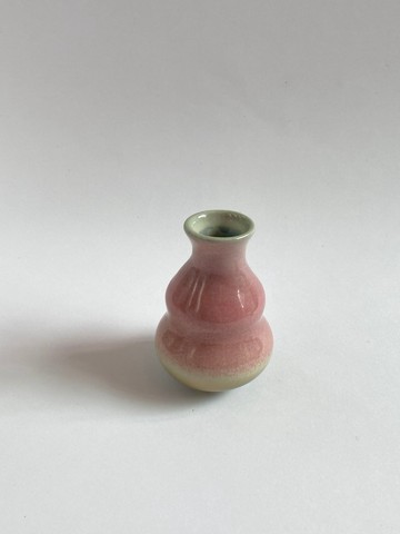 手作陶 紅青葫蘆 花器