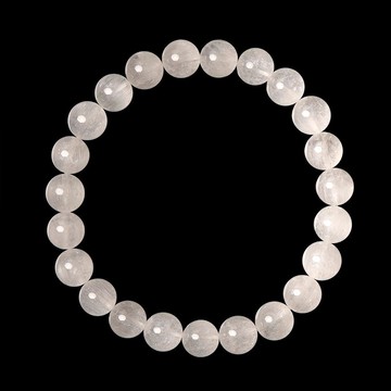 【正佳珠寶】白兔毛 頂級透體仙女白兔毛 7.8-8.3mm 白兔毛手珠