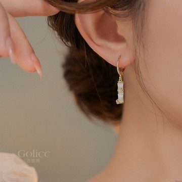【Gulicc】耳環 竹節耳扣