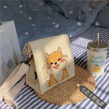 👜 卿選好物 👜新款少女斜挎包女學生ins小衆設計感小包高級感百搭大容量帆布包