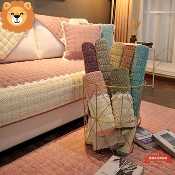 現貨，12小時內出貨，北歐幾何沙發套 全棉布藝沙發墊 簡約現代四季通用全蓋靠背單人雙人三人四人組合沙發墊  Lion生活館