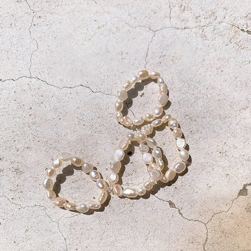 天然淡水珍珠戒指 Pearls Ring