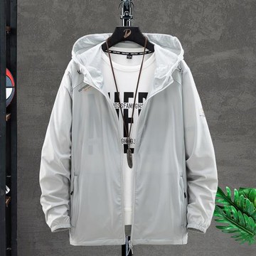 (免運)加肥加大防曬衣男夏季戶外運動遮陽速干風衣胖子超薄大碼休閑外套