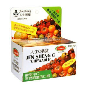 【人生製藥 渡邊人生C嚼錠(100顆/盒)】