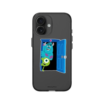 iPhone 16 Clear (相機按鈕) 酷墨灰 - 迪士尼-皮克斯 PIXAR - Knock! 怪獸電力公司