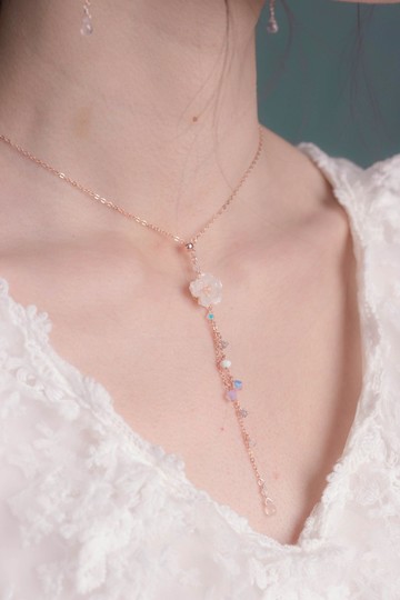 溢櫻BLOSSOM : 初櫻春露櫻花項鍊 - Pamycarie 手工製作飾品