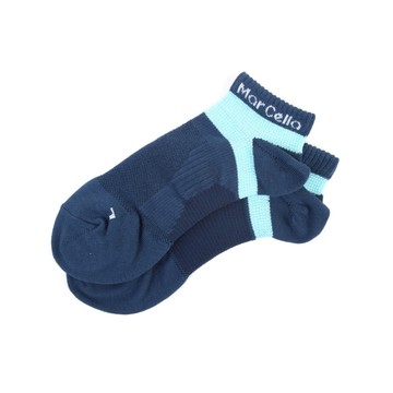 FootSpa足弓加強運動加大船襪-Y字 - 藍藍