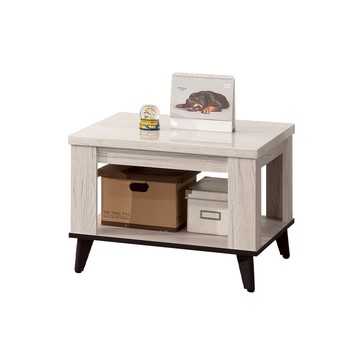 【唯熙傢俱】凱熙橡木白仿石紋小茶几