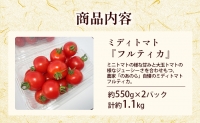贅沢な一口ほおばるとまと( 北海道 滝川市 産中玉トマトフルティカ)約1.1kg トマト 野菜 やさい フルティカ 中玉トマト