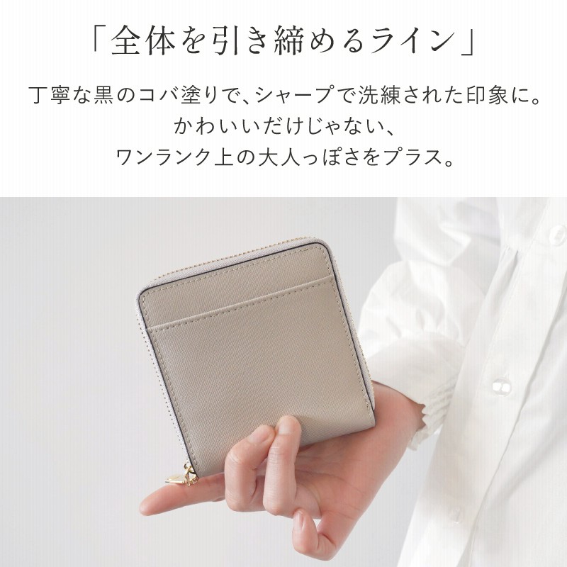 【国内即発】キャメロンサフィアノゼストレモン☆二つ折り財布♪ LASIEM 財布 レディース 二つ折り 本革 革 サフィアーノ