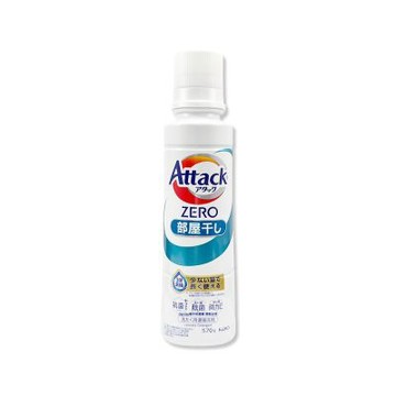 日本KAO花王-Attack ZERO強洗淨去污消臭濃縮洗衣精570g/罐-室內晾乾消臭(綠標)(Bio IOS衣物清潔劑,織品除異味香氛洗滌液,筒槽防霉中性潔衣露)