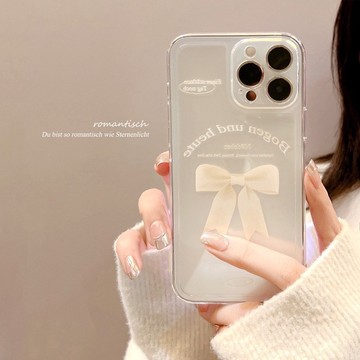 隔日到貨 絲綢蝴蝶結 ins 蘋果 iPhone 16 15 14 13 pro max 手機殼 XS XR 1D548