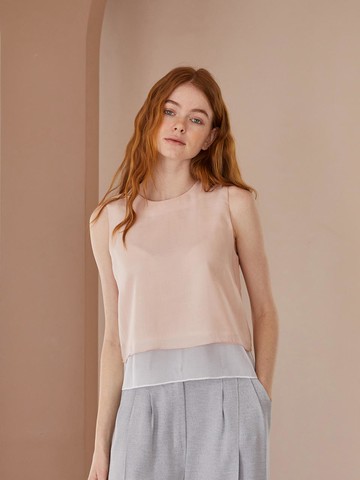 [CAHISIENNE] Sleeveless A line top